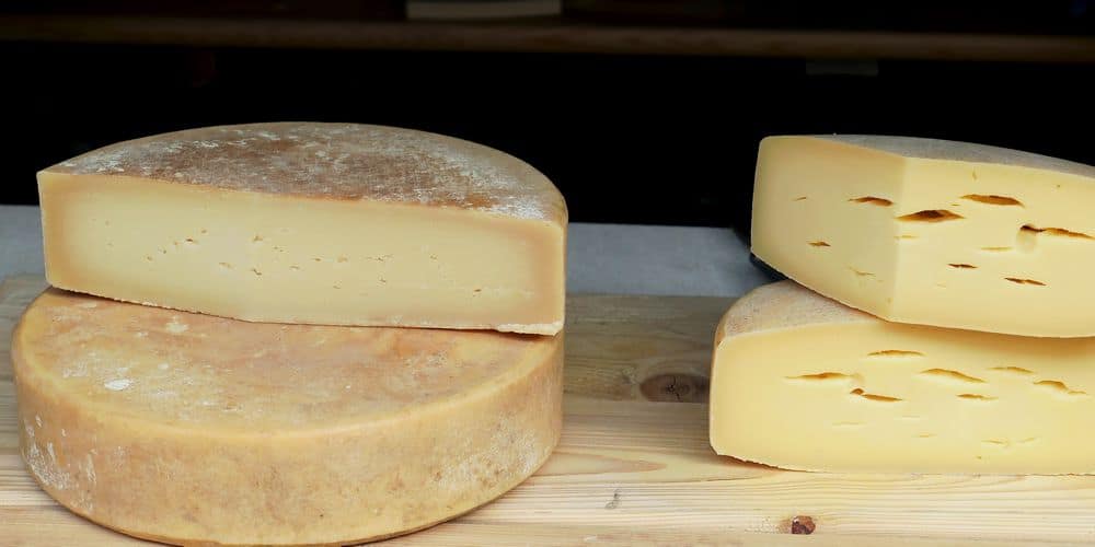 large blocks of cheese