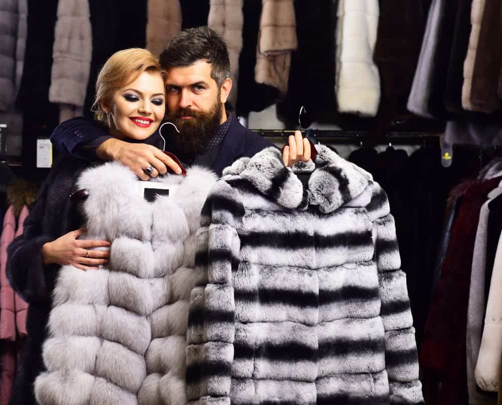 chinchilla coats made from soft fur